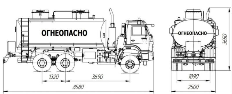 НефАЗ 5633-1011-15 Емкостно-наливная техника (автоцистерна)