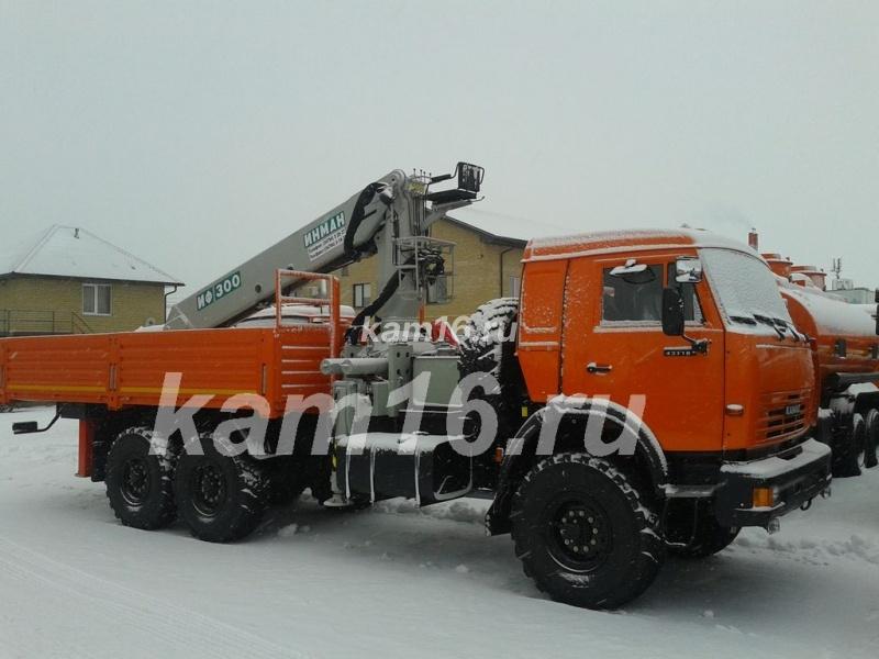 КАМАЗ 43118 с гидроманипулятором ИНМАН ИФ 300 (без электроники)